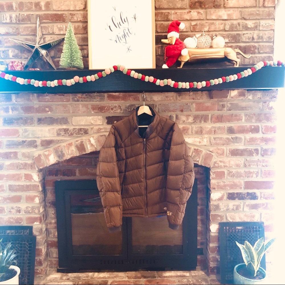 Chocolate Brown Mountain Hardwear Puffer Coat
